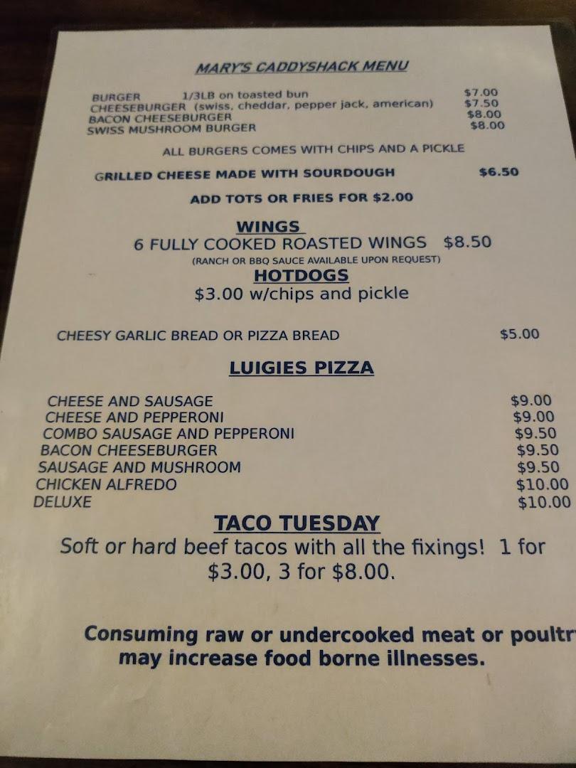 Mary's Caddyshack And Grill